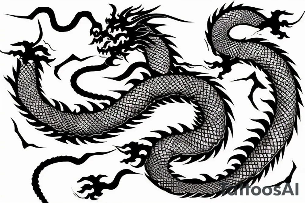 japanes dragon tattoo idea