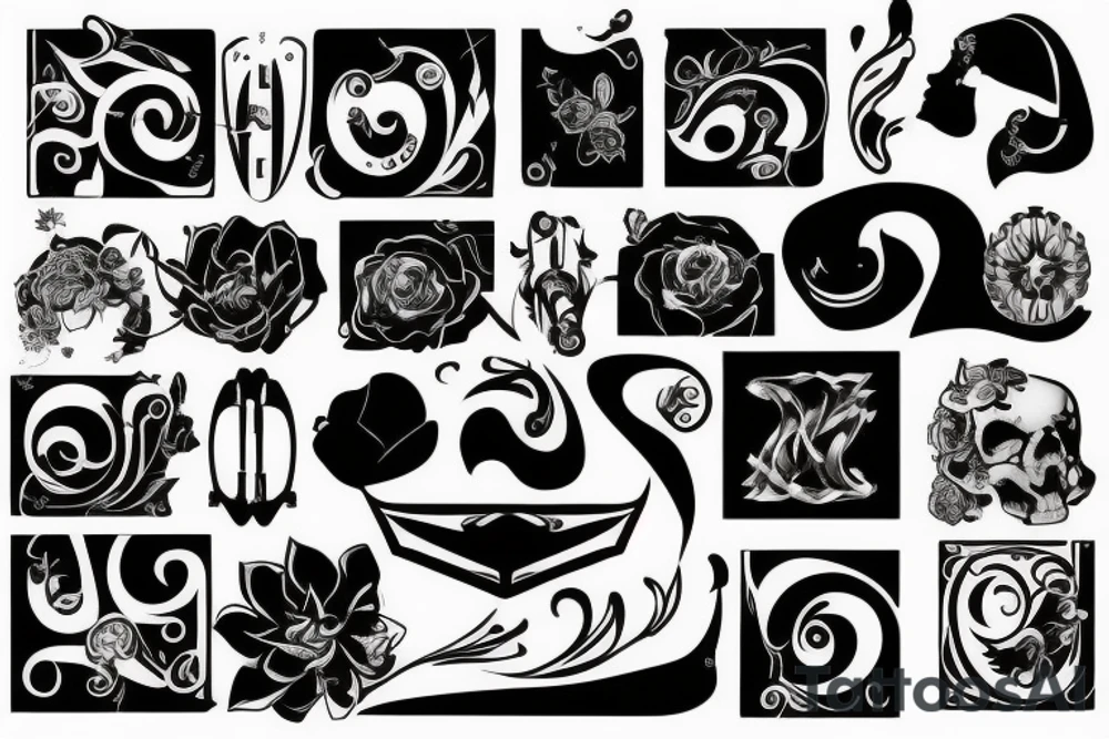 Róża tattoo idea
