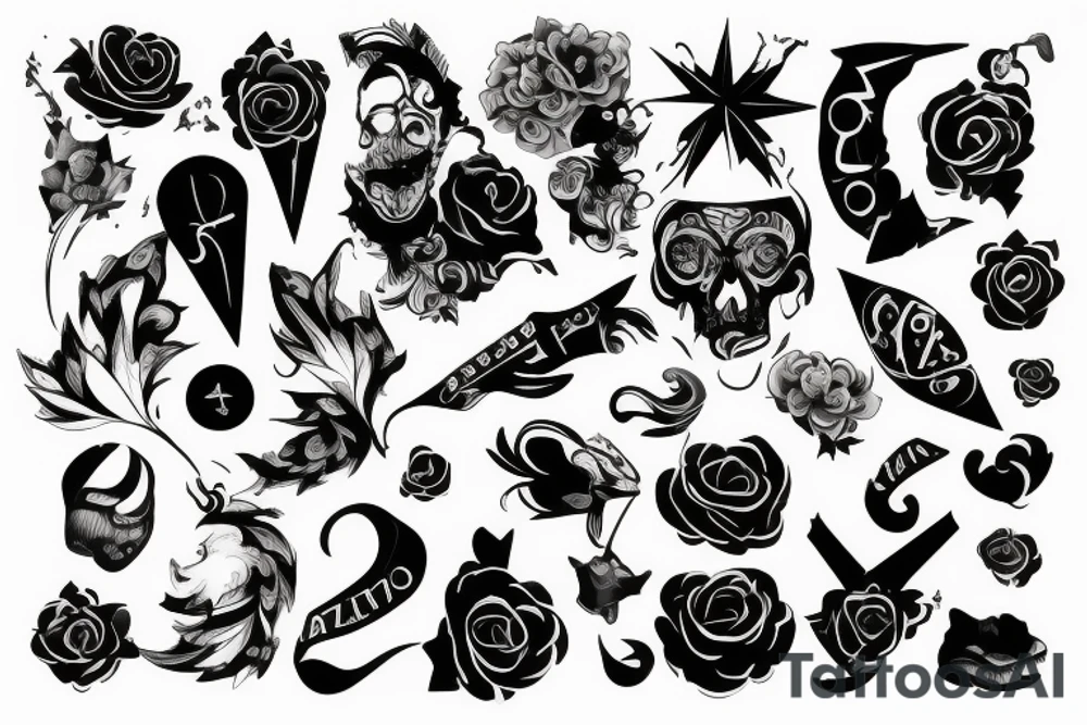 Róża tattoo idea