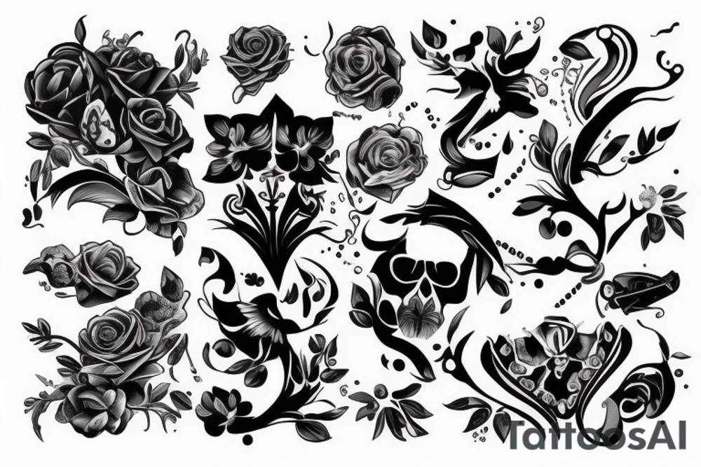 Róża tattoo idea