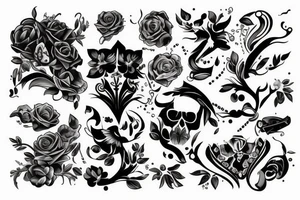 Róża tattoo idea