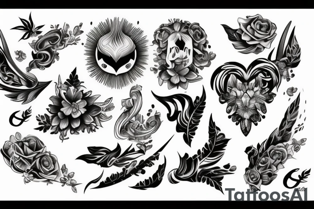 Róża tattoo idea