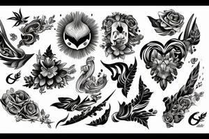 Róża tattoo idea