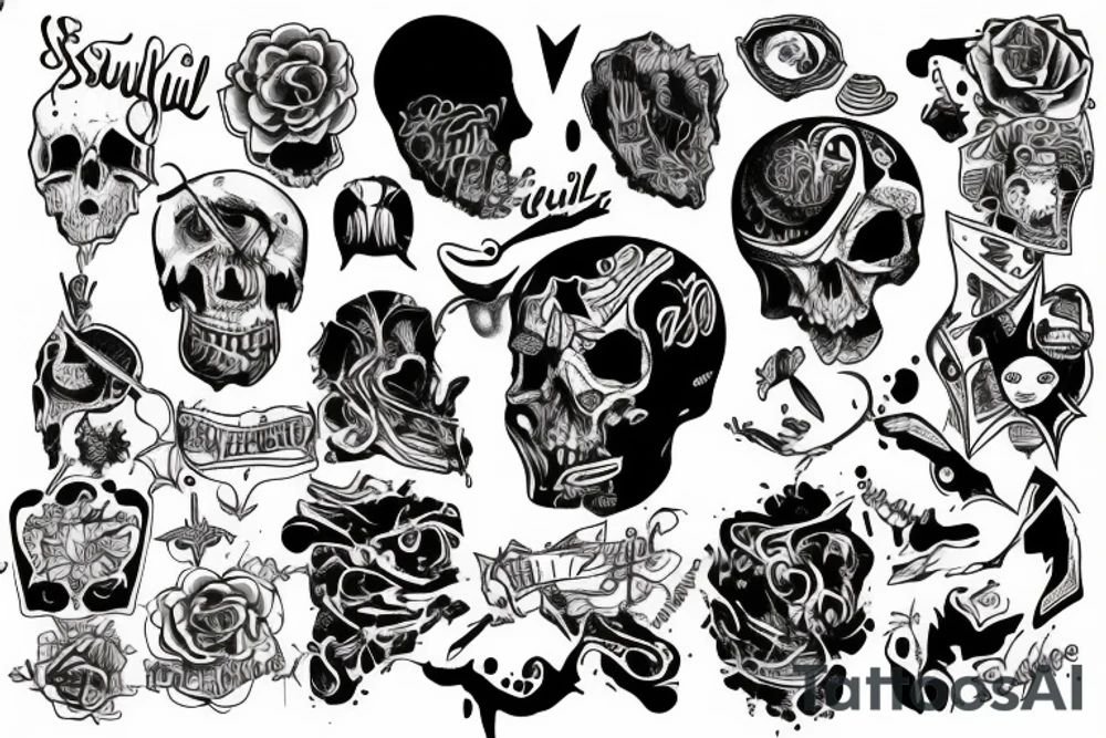 Skul tattoo idea