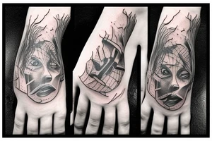 God hand tattoo idea