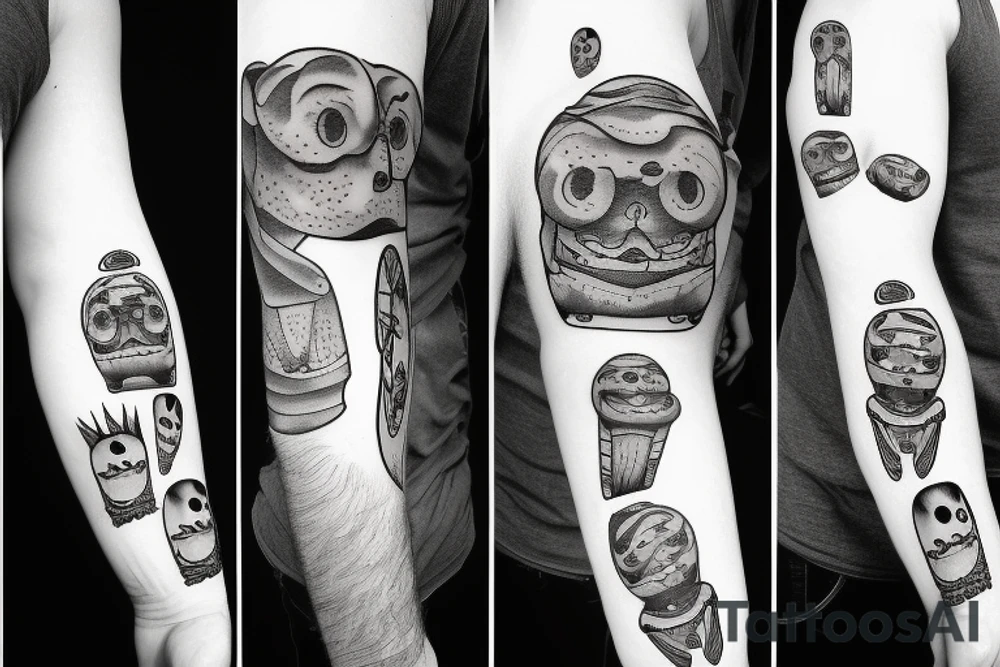 Small, sad, for men tattoo idea
