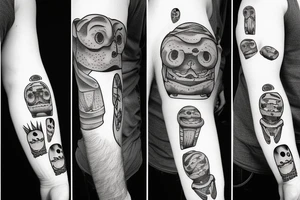 Small, sad, for men tattoo idea