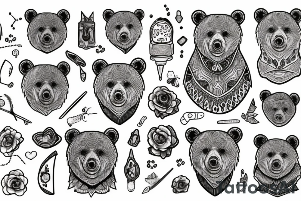 Bear tattoo idea