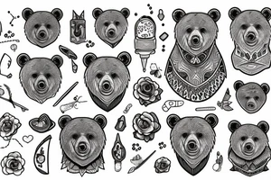 Bear tattoo idea