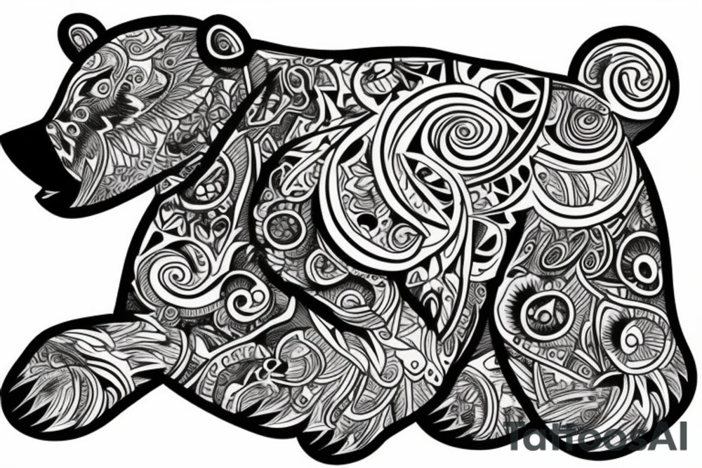 Bear tattoo idea