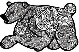 Bear tattoo idea