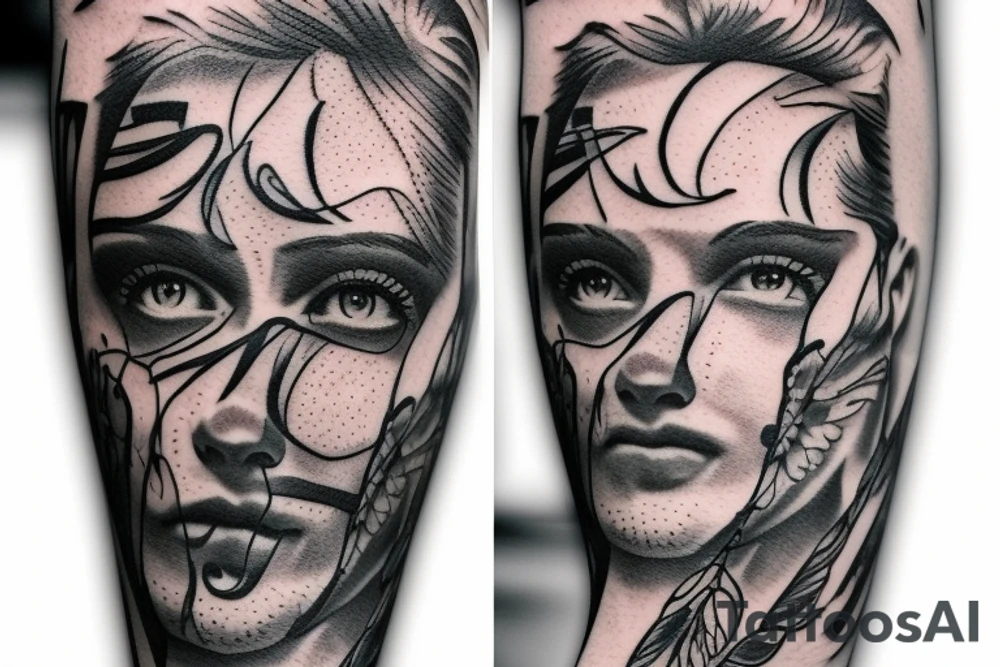 sad, for men tattoo idea