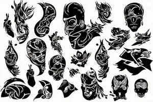 sad, for men, carma tattoo idea