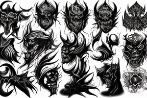A dark demon tattoo idea