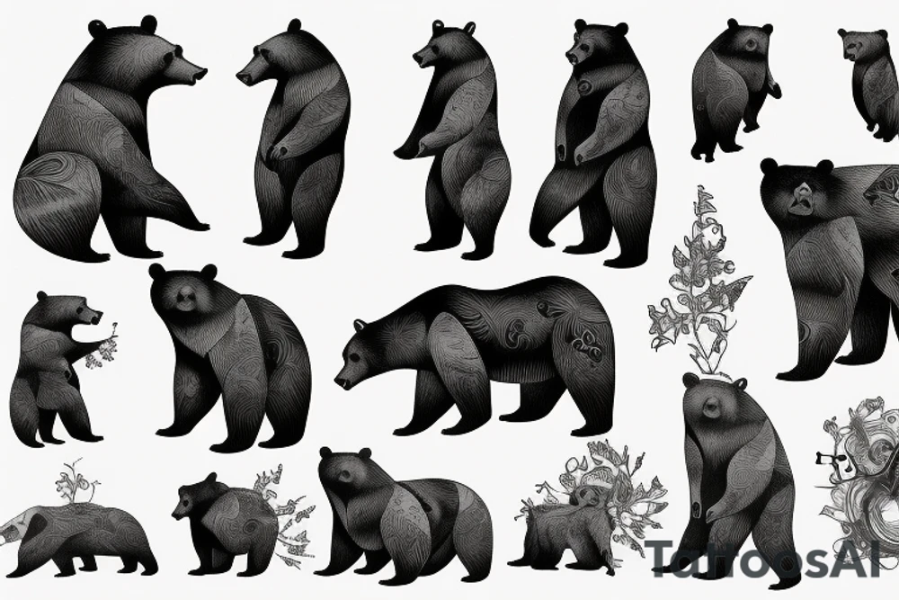 Bear tattoo idea