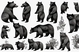 Bear tattoo idea