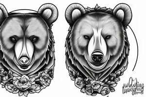 Wandering bear tattoo idea
