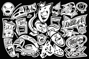 Cartoons tattoo idea