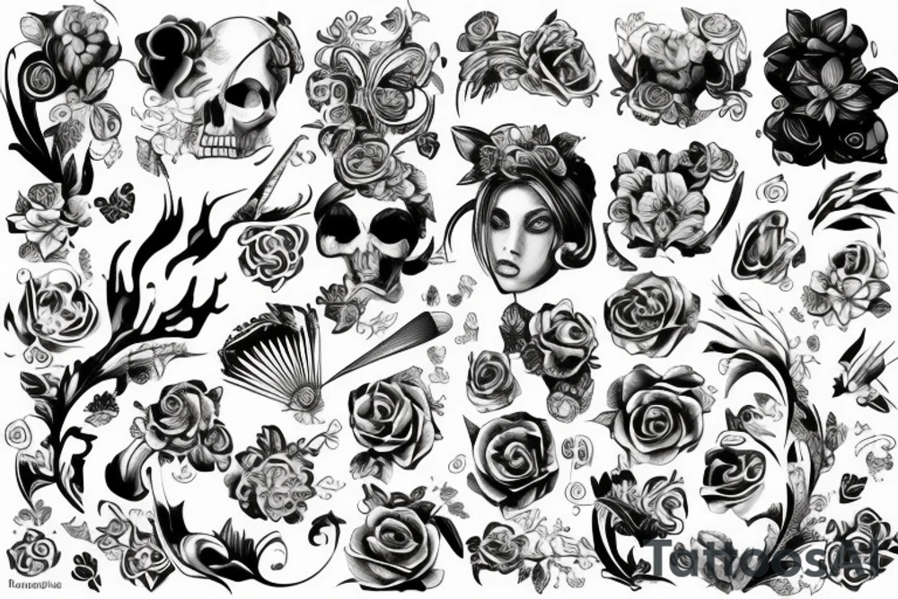 Powiązanie między aniołem a działem tattoo idea