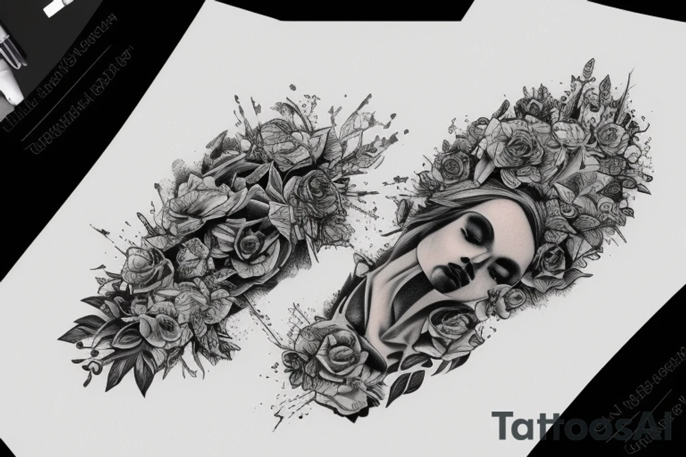 Upadły anioł tattoo idea