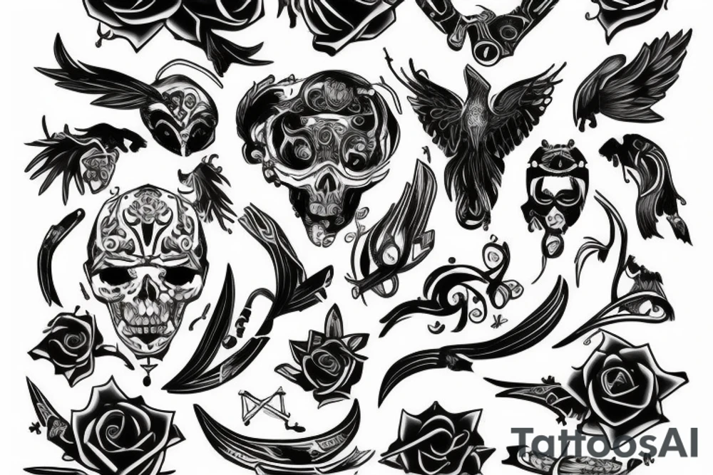 Upadły anioł tattoo idea