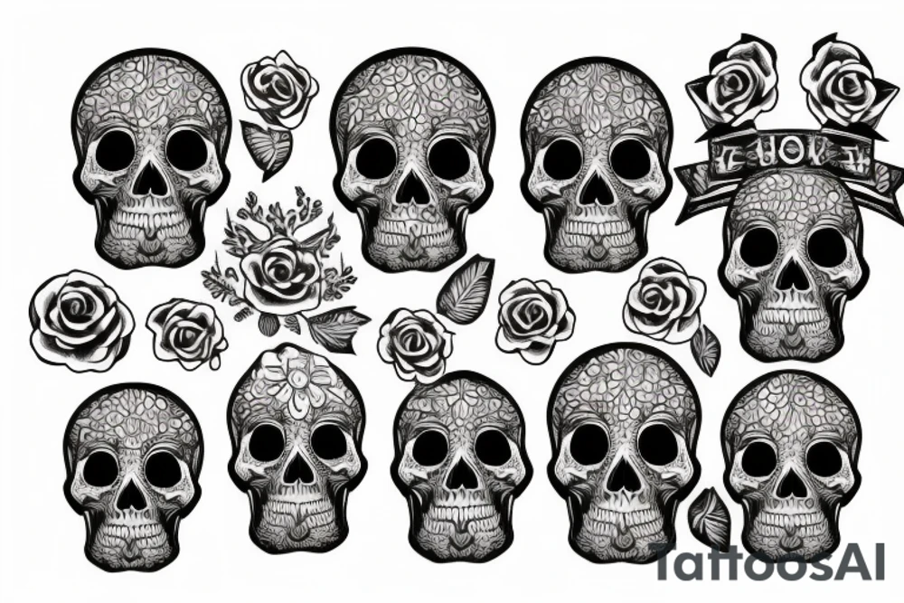 skull tattoo idea