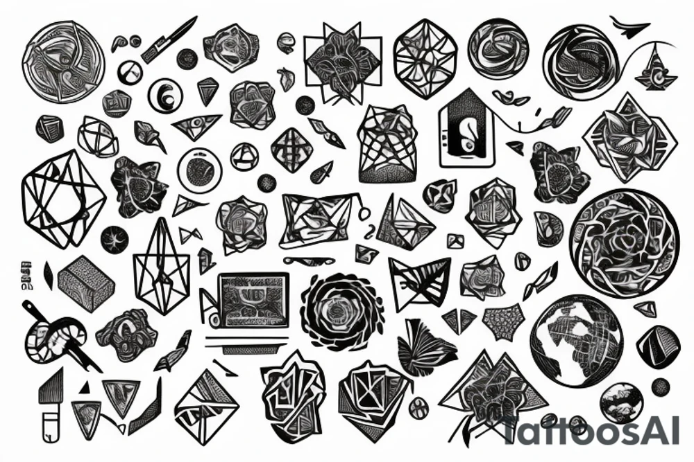 intellectual holding the world tattoo idea