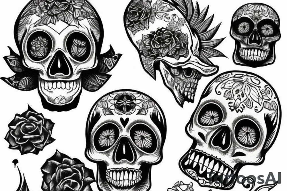 skull tattoo idea