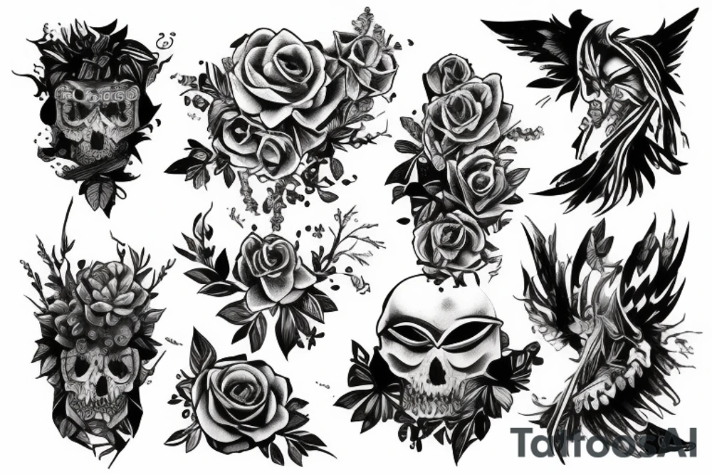 Upadły anioł tattoo idea