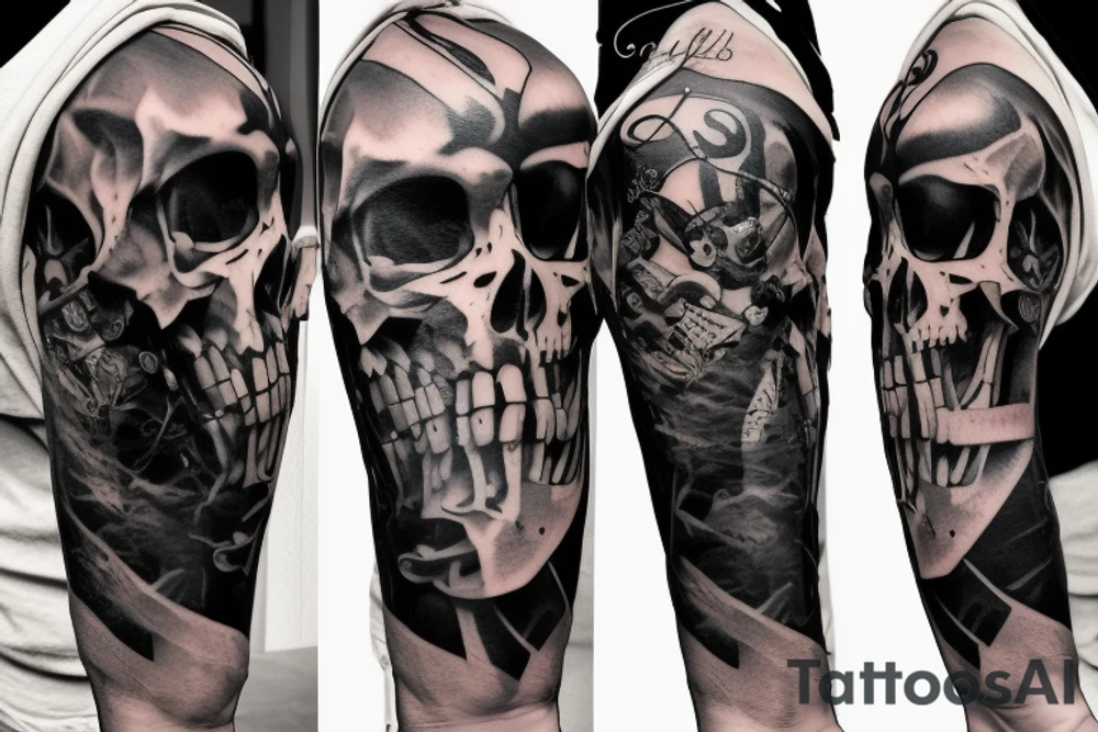 Punisher, time, tattoo idea