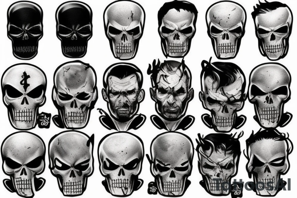 Punisher tattoo idea