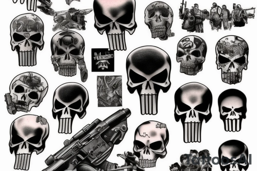 Punisher tattoo idea