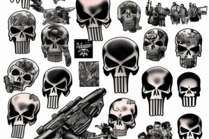 Punisher tattoo idea