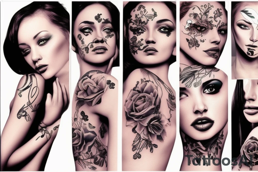 Woman sexy tattoo idea