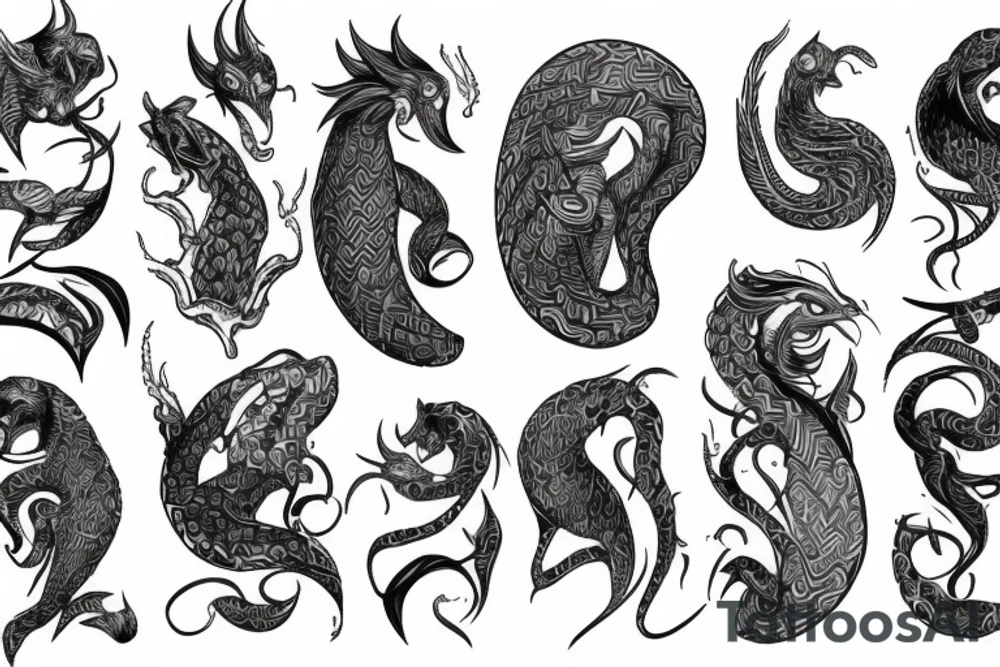 Naga kobieta tattoo idea