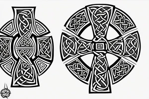 celtic cross tattoo idea