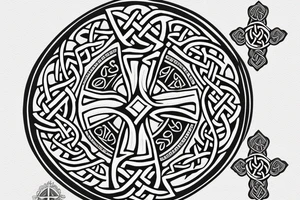 celtic cross tattoo idea