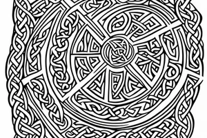 celtic cross tattoo idea