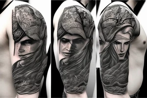 The witcher sleeve tattoo idea