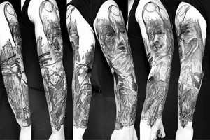 The witcher sleeve tattoo idea