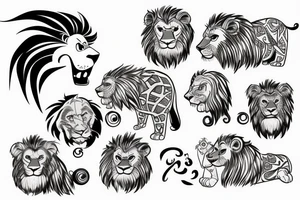 Wiking Lion tattoo idea