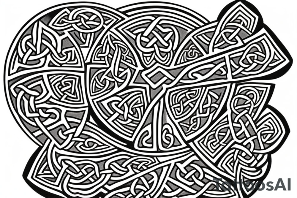 celtic cross tattoo idea