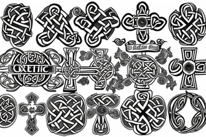 celtic cross tattoo idea