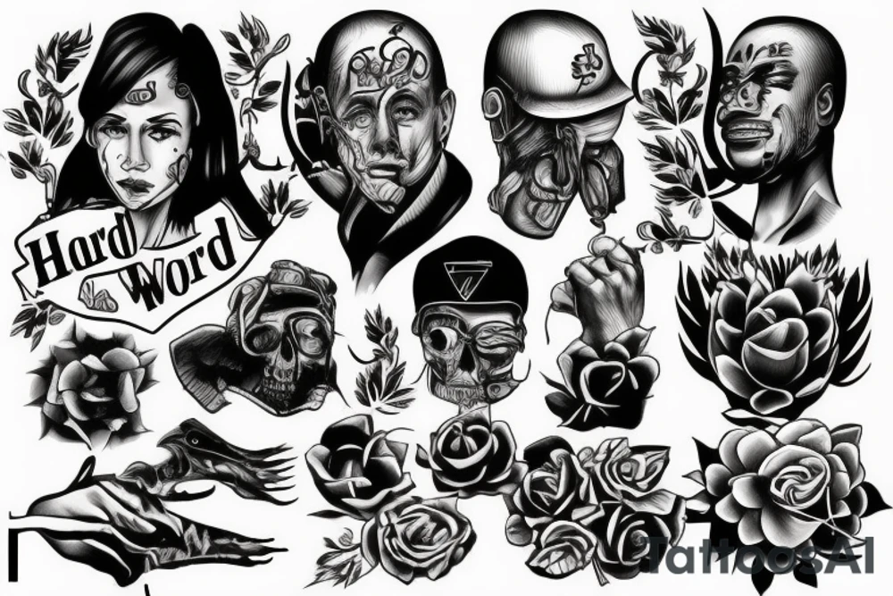 Hard work tattoo idea