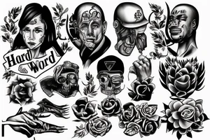 Hard work tattoo idea
