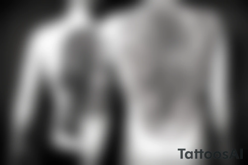 A man with a knife in his back from a woman he thought he loved tattoo idea