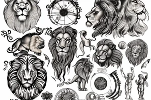 Leonardo Da Vinci, Lion, Cosmoss tattoo idea