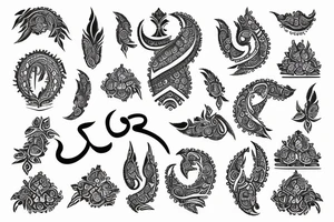 Vichitra written in Sanskrit tattoo idea