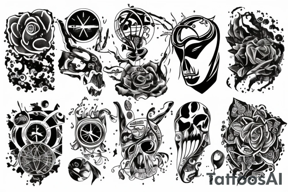 space n time tattoo idea