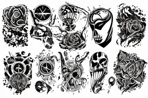 space n time tattoo idea